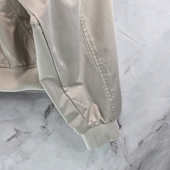 YPB Jacket Womens Medium Champagne Satin Bomber Crop Zip A&F Your Personal Best - Picture 5 of 15